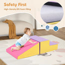 2-Piece Step and Slide Climber for Infants and Toddlers Baby Soft Play Set Foam Blocks-Yellow by LJGDeals