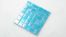 Sky Blue 12x12 Glossy Uniform square Glass Mosaic Tile (10 pack, 10 sq ft/case)