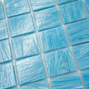 Sky Blue 12x12 Glossy Uniform square Glass Mosaic Tile (10 pack, 10 sq ft/case) - Sample