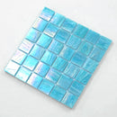 Sky Blue 12x12 Glossy Uniform square Glass Mosaic Tile (10 pack, 10 sq ft/case)