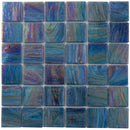 Midnight Blue 12x12 Glossy Uniform square Glass Mosaic Tile (10 pack, 10 sq ft/case)