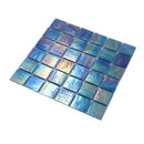 Midnight Blue 12x12 Glossy Uniform square Glass Mosaic Tile (10 pack, 10 sq ft/case) - Sample