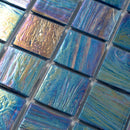 Midnight Blue 12x12 Glossy Uniform square Glass Mosaic Tile (10 pack, 10 sq ft/case) - Sample