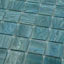 Yale Blue 12x12 Glossy Uniform square Glass Mosaic Tile (10 pack, 10 sq ft/case)