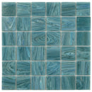 Yale Blue 12x12 Glossy Uniform square Glass Mosaic Tile (10 pack, 10 sq ft/case)