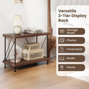 2/3/4/5-Tier Multipurpose Display Rack with Metal Frame-2-Tier by LJGDeals