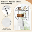 Wall Mounted 2-Tier Bathroom Towel Rack with 2 Towel Bars by LJGDeals
