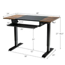 48 Inch Electric Sit to Stand Desk with Keyboard Tray by DirectDeals