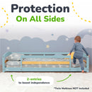 Twin Montessori Floor Bed with Safety Guardrails