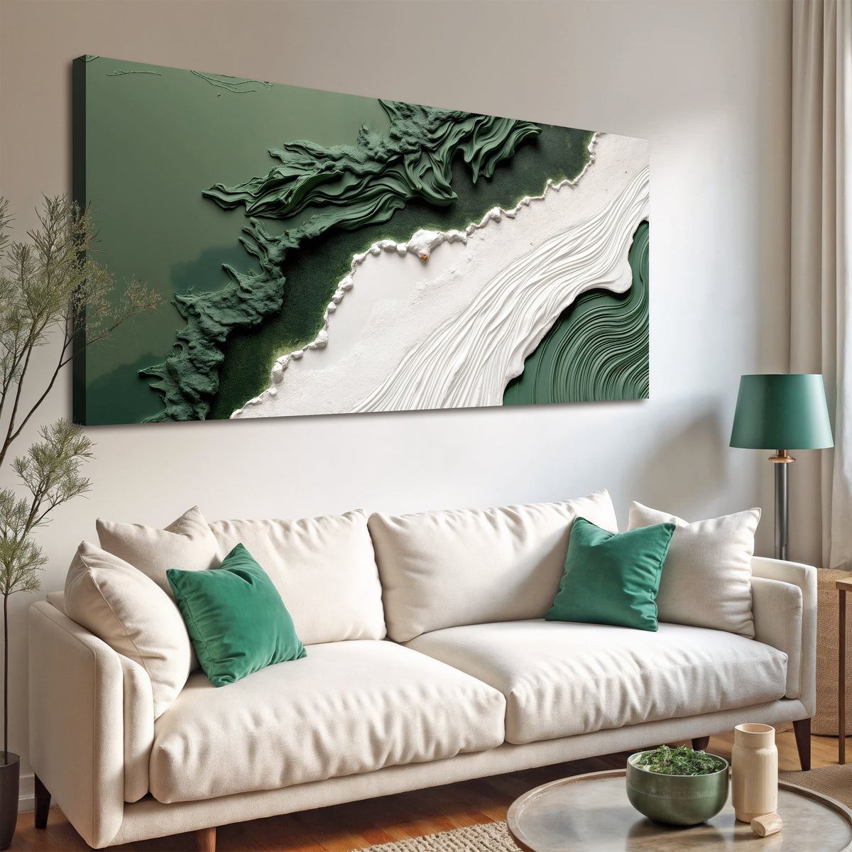 Green Rivers Abstract Wall Art VI, photo 2 of 10