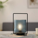 8"H Battery Operated Table Lamp(blue) by JHY DESIGN