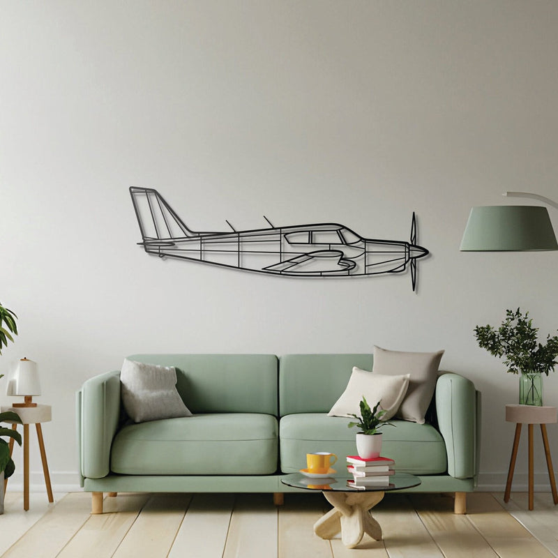 PA-24 Comanche Metal Aircraft Wall Art - NCP0112