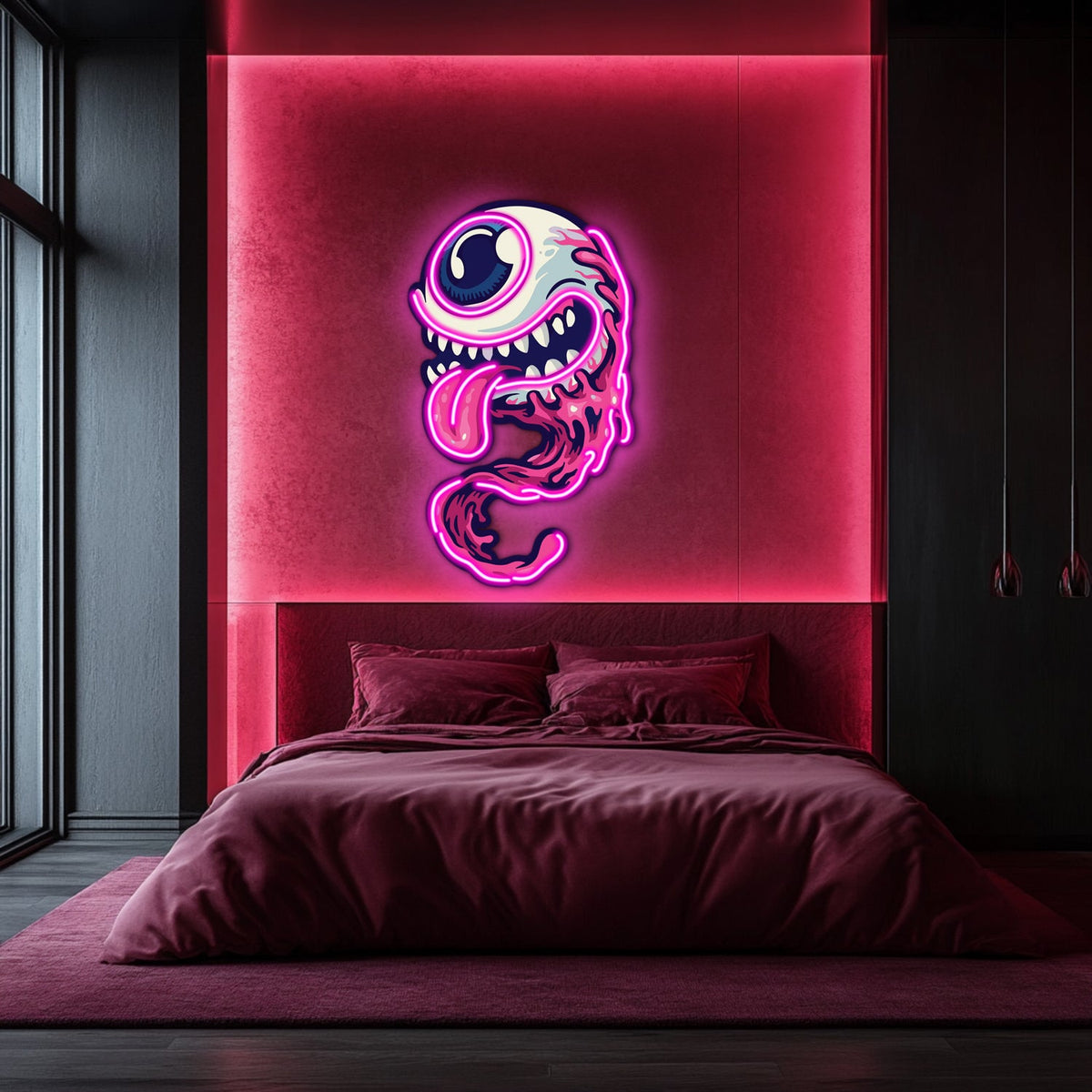UV Printed Eye Neon Wall Art- LV0071, photo 3 of 5