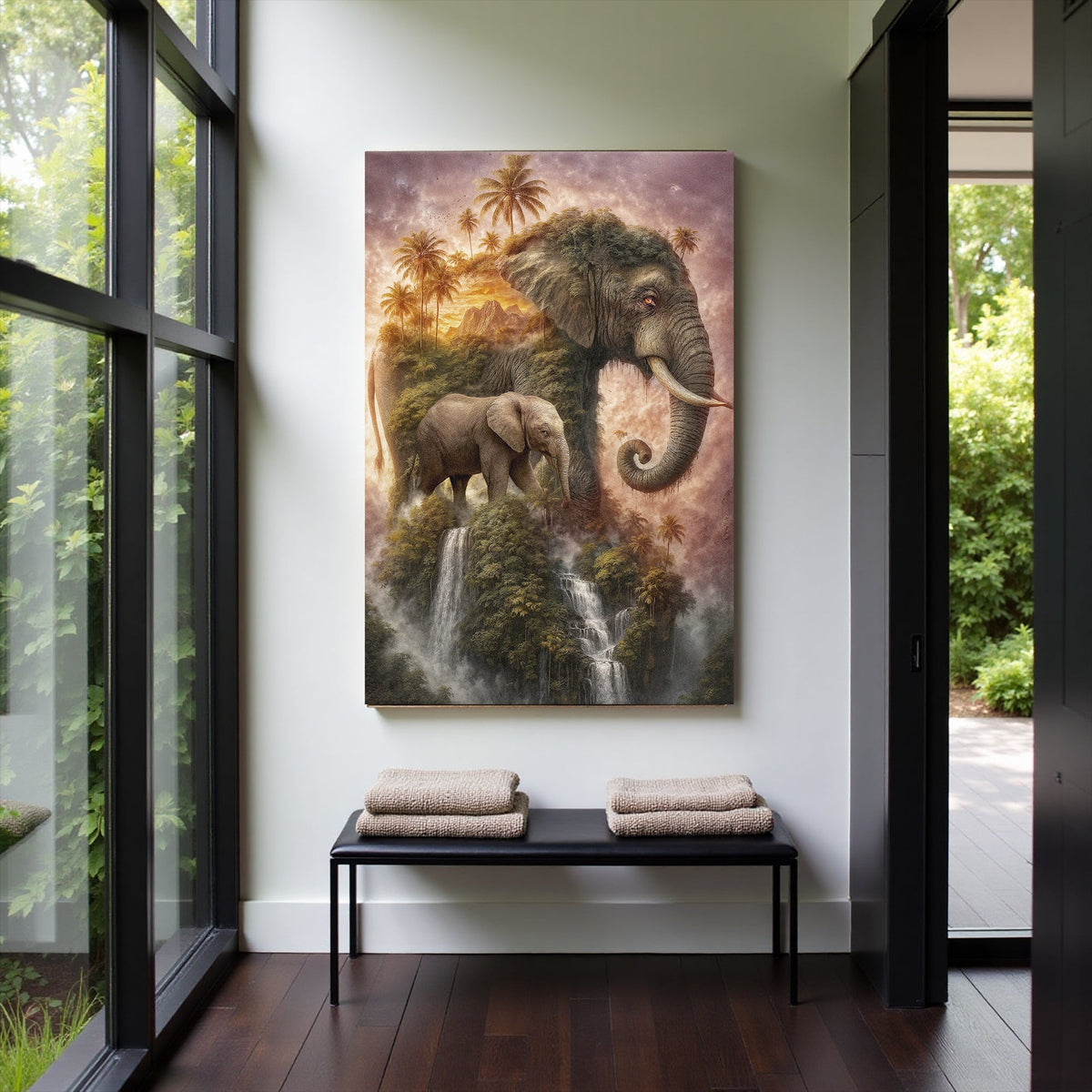 Elephant Jungle Majesty Wall Art, photo 2 of 10