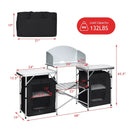 Folding Camping Table with Storage Organizer by LJGDeals