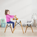 Kid's Modern Dining Table Set with 2 Armless Chairs by LJGDeals