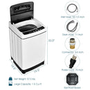 Full-Automatic Washing Machine 1.5 Cubic Feet 11 LBS Washer-White