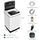 Full-Automatic Washing Machine 1.5 Cubic Feet 11 LBS Washer by LJGDeals