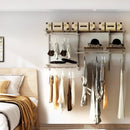 Custom Closet Organizer Kit 3 to 5 Feet Wall-Mounted Closet System with Hang Rod by LJGDeals