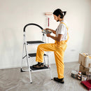 Heavy Duty Industrial Lightweight Folding Stool 3 Step Ladder by DirectDeals