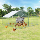 13 x 13 Feet Walk-in Chicken Coop with Waterproof Cover for Outdoor Backyard Farm by LJGDeals