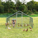 Large Walk in Shade Cage Chicken Coop with Roof Cover by LJGDeals