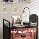 Industrial 3-Layers Fabric Dresser with Fabric Drawers and Steel Frame by DirectDeals