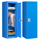 48 Inch Kid Safe Storage Children Single Tier Metal Locker-Blue by LJGDeals