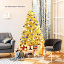 6/7.5 Feet Artificial Tinsel Christmas Tree Hinged with Foldable Stand by LJGDeals