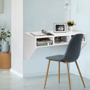 Wall Mounted Floating Computer Table Desk Storage Shelf-White by LJGDeals
