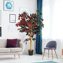4 Feet Tall Artificial Ficus Tree with Nursery Pot by LJGDeals
