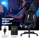 Reclining Swivel Massage Gaming Chair with Lumbar Support by LJGDeals