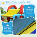 Inflatable Jumping Castle Bounce House with Dual Slides and 480W Blower by LJGDeals