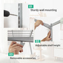 Custom Closet Organizer Kit 3 to 5 Feet Wall-Mounted Closet System with Hang Rod by DirectDeals