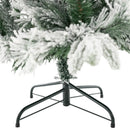 Flocked Christmas Tree with 250 Warm White LED Lights and 752 Mixed Branch Tips by LJGDeals