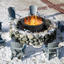 36 inch Round Steel Fire Pit Ring Line for Outdoor Backyard by LJGDeals