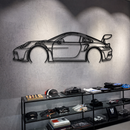 911 GT3 RS Model 992 Detailed Metal Car Wall Art - MT0859