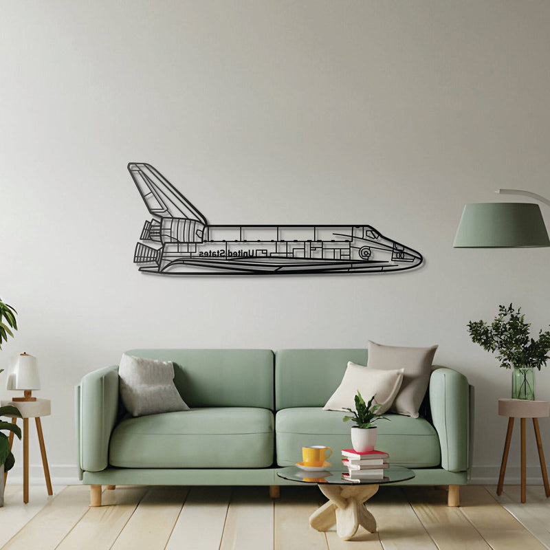 Space Shuttle Metal Aircraft Wall Art - NCP0127