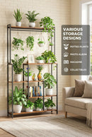 5-Tier Metal Display Shelf with LED Lights by 2Dropme