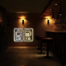 Coffee Lovers Metal Neon Wall Art- LN0024