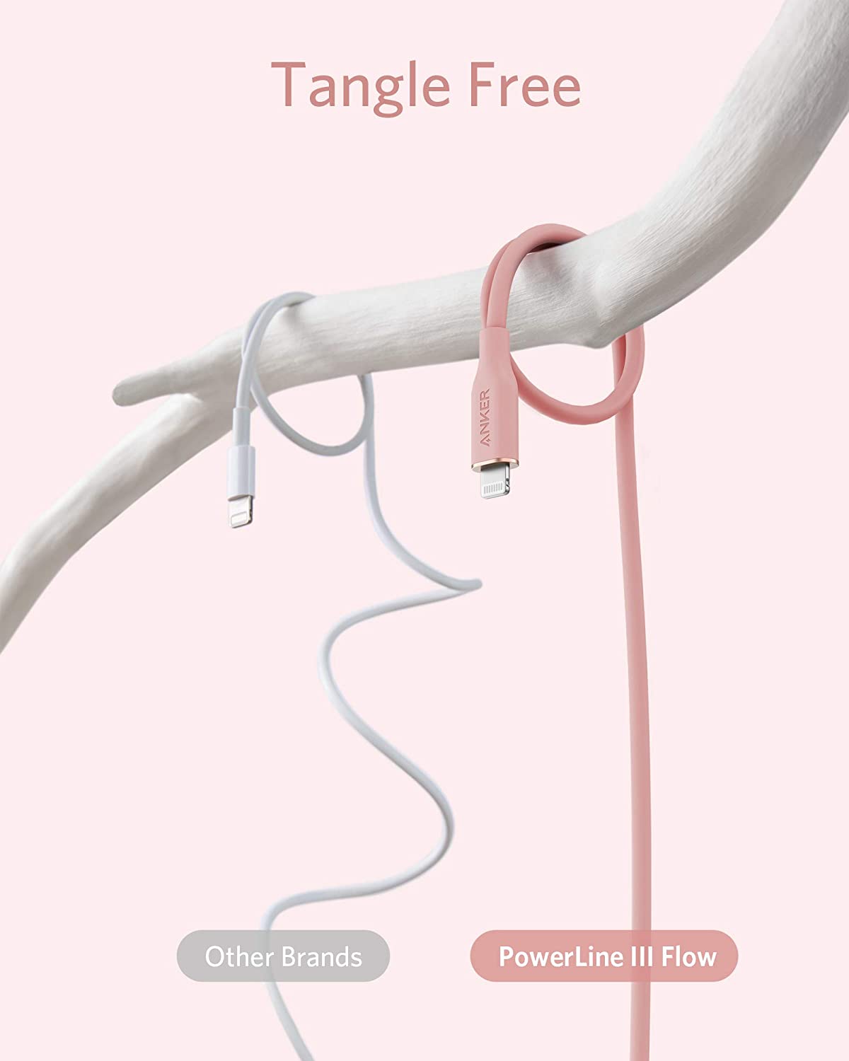 Anker <b>641</b> USB-C to Lightning Cable (Flow, 3 ft Silicone), photo 15 of 43