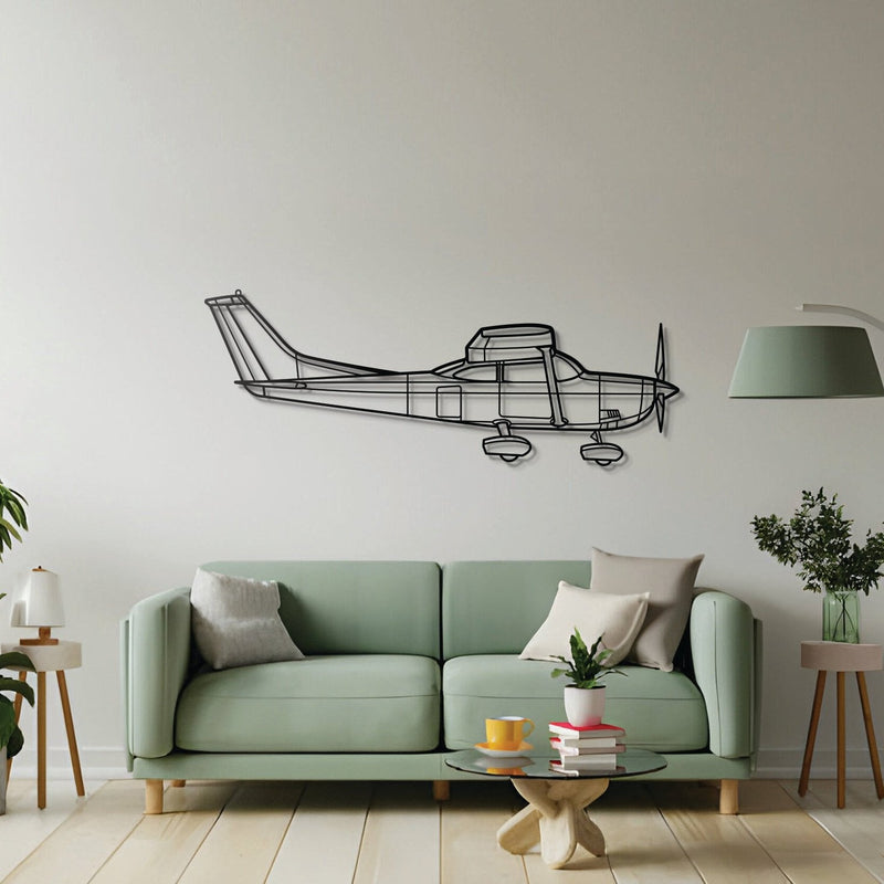 182P Skylane Metal Aircraft Wall Art - NCP0001