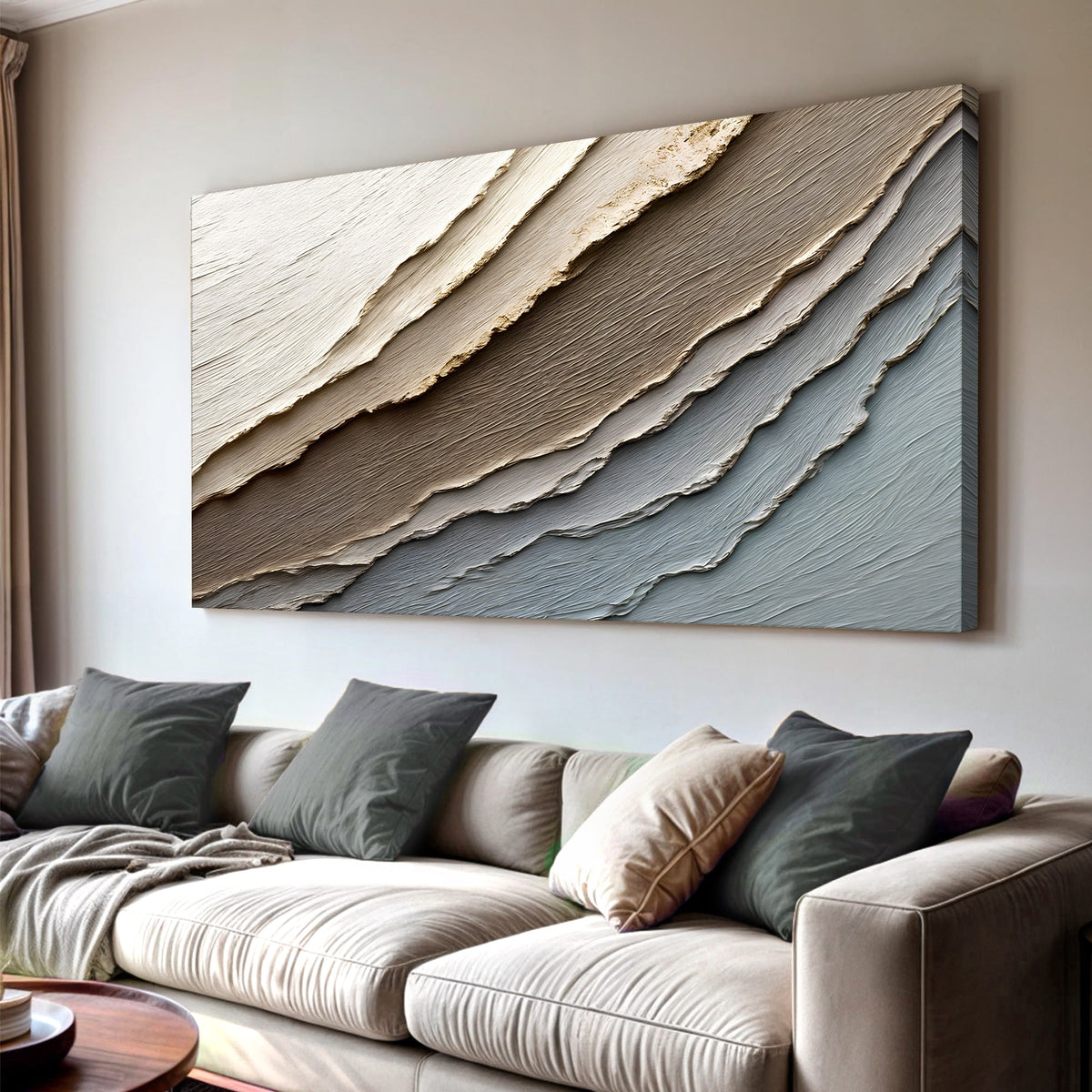 Abstract Earth Tones Wall Art, photo 2 of 10