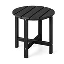 Set of 2 18 Inch Round Weather-Resistant Adirondack Side Tables by LJGDeals