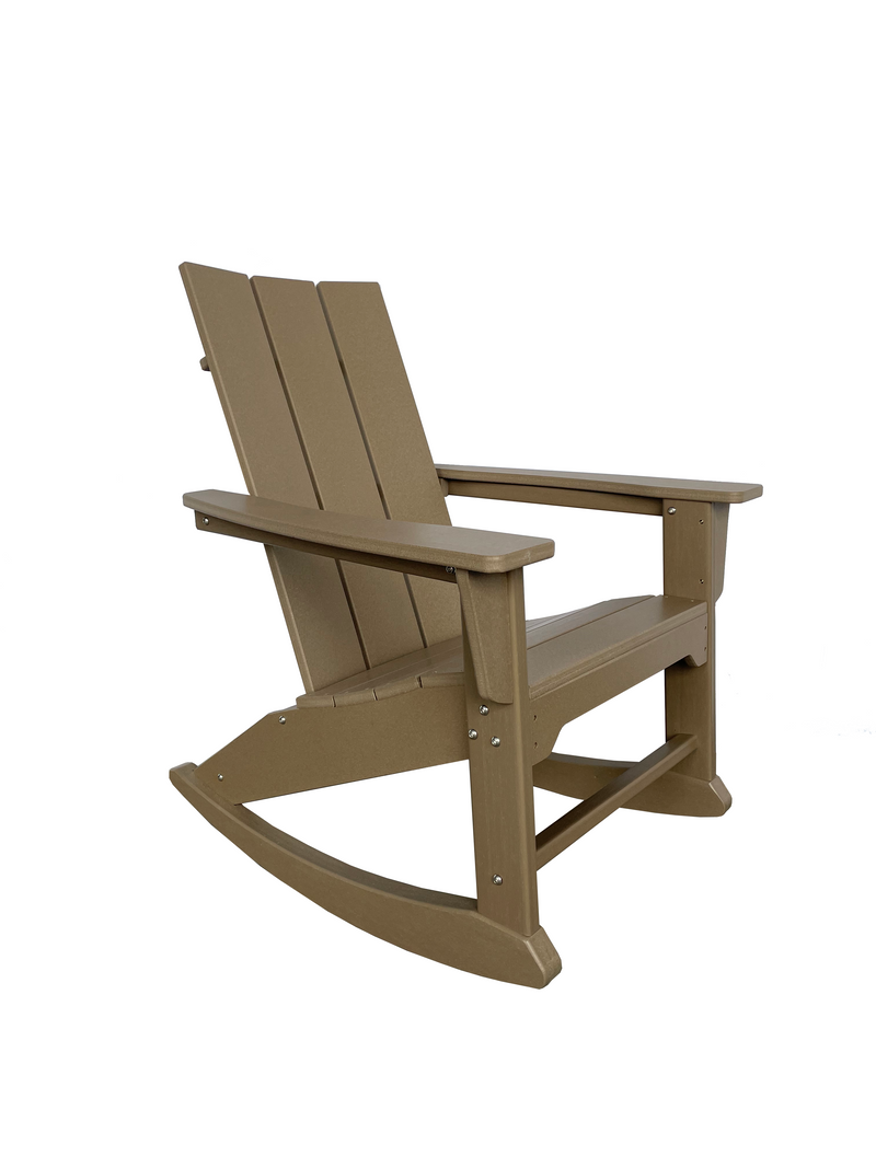 RESINTEAK Modern Adirondack Rocking Chair