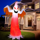 8 Feet Halloween Inflatable Ghost with Rotatable Flame LED Lights by LJGDeals