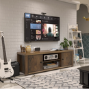 Classic Style TV Console Cabinet for 65-Inch TV with 2 Cable Management Holes by LJGDeals