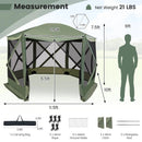 11.5 X 11.5 FT Pop-up Screen House Tent with Portable Carrying Bag by LJGDeals