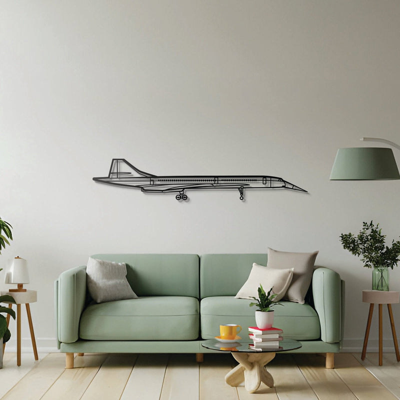 BAC Concorde Metal Aircraft Wall Art - NCP0164