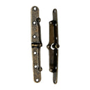 Antique Brass Plated Drop Front Desk Hinge Pair: Timeless Durability and Style